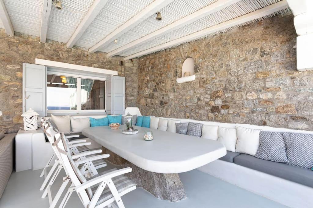 Mykonos Sea View Luxury Villa By Calypso Sunset Villas Mykonos Town Eksteriør billede