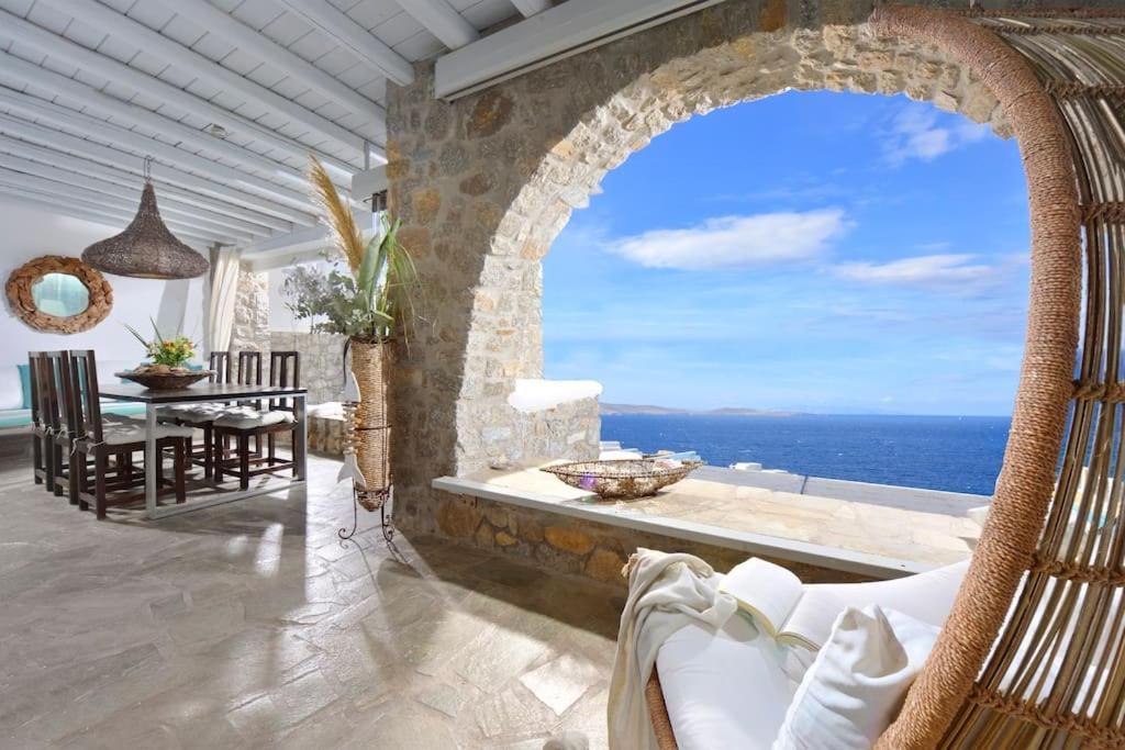 Mykonos Sea View Luxury Villa By Calypso Sunset Villas Mykonos Town Eksteriør billede