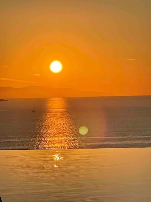 Mykonos Sea View Luxury Villa By Calypso Sunset Villas Mykonos Town Eksteriør billede