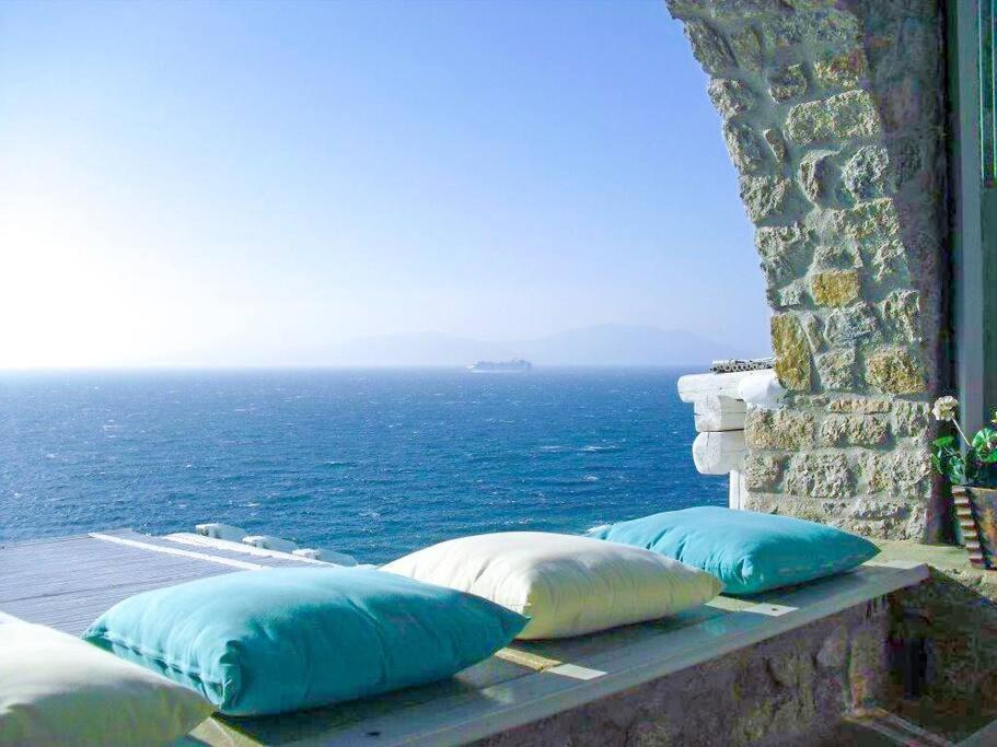 Mykonos Sea View Luxury Villa By Calypso Sunset Villas Mykonos Town Eksteriør billede